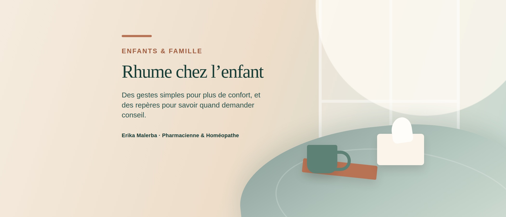 Rhume chez l’enfant : gestes simples, solutions naturelles et prudence